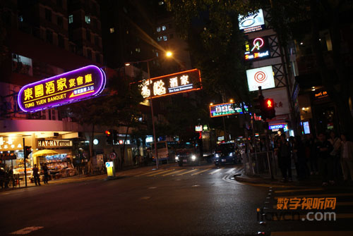 香港繁華夜景